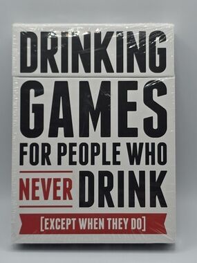 Drinking Games for People Who Never Drink (Except For When They Do) New Sealed
